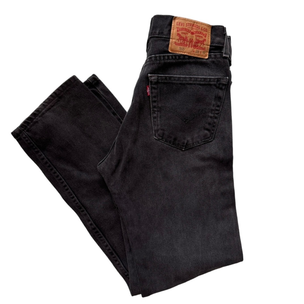 COPY - Levi’s 505 Black Regular Fit 100% Cotton Jeans Size 29x32